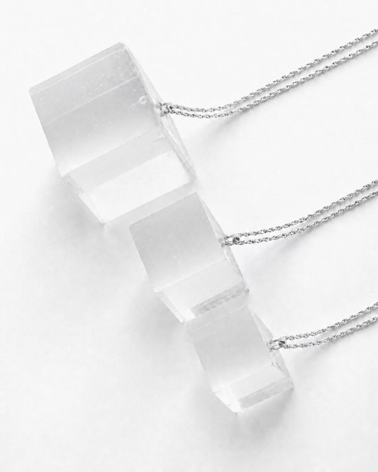 Cube Necklace - Clear