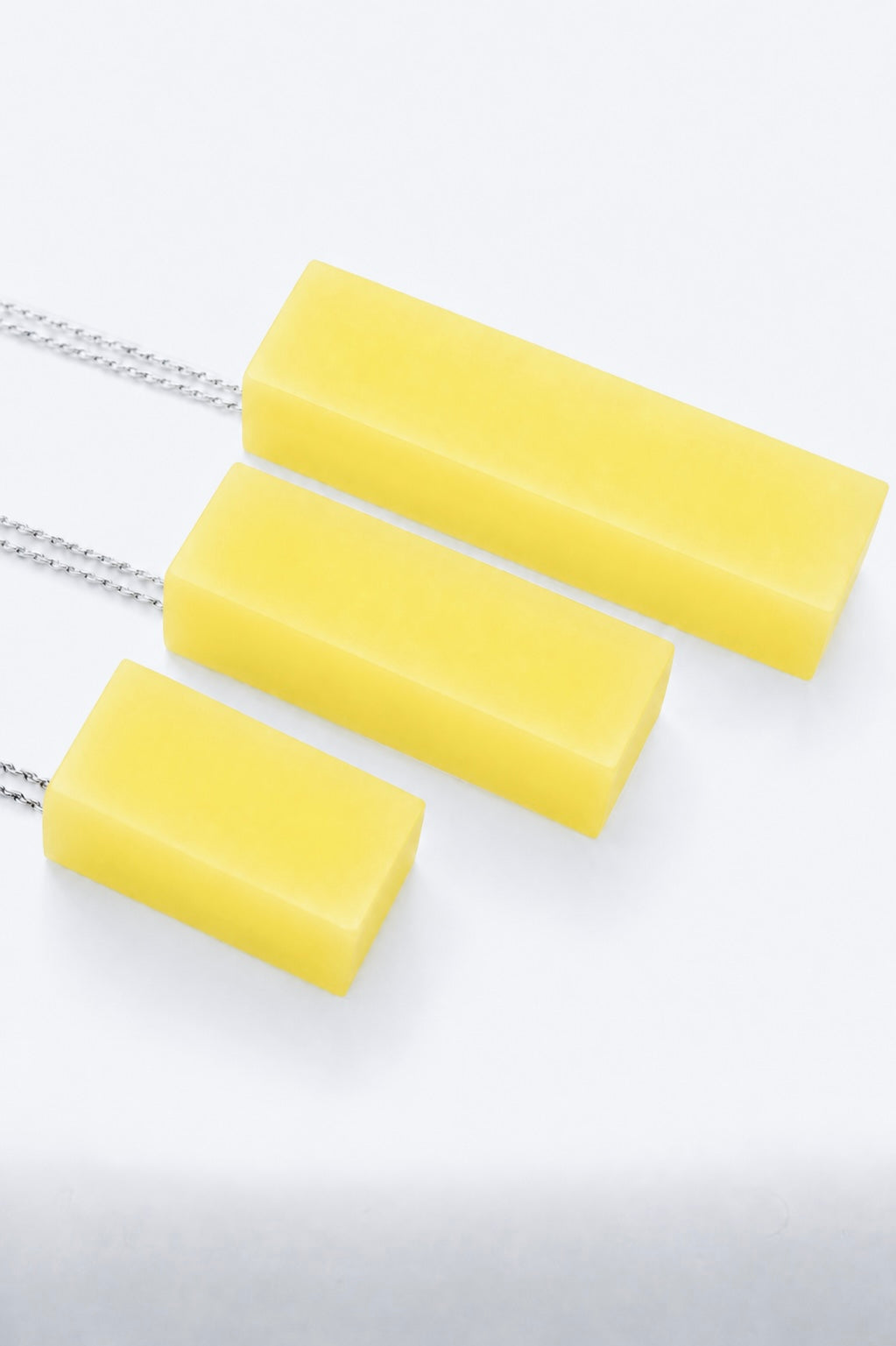 Rectangle Necklace – Lemon Yellow