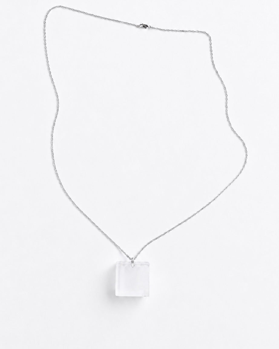 Cube Necklace - Clear