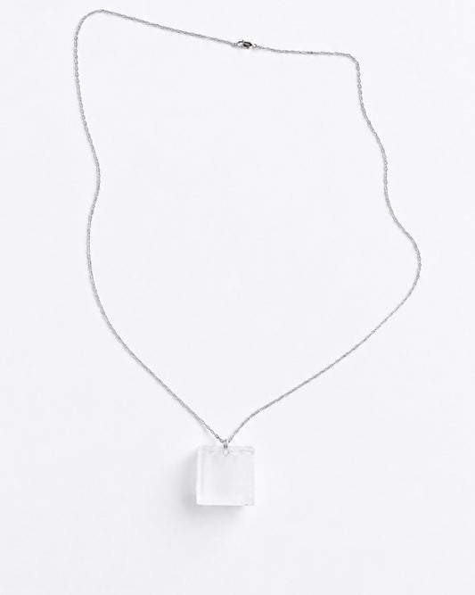 Cube Necklace - Clear