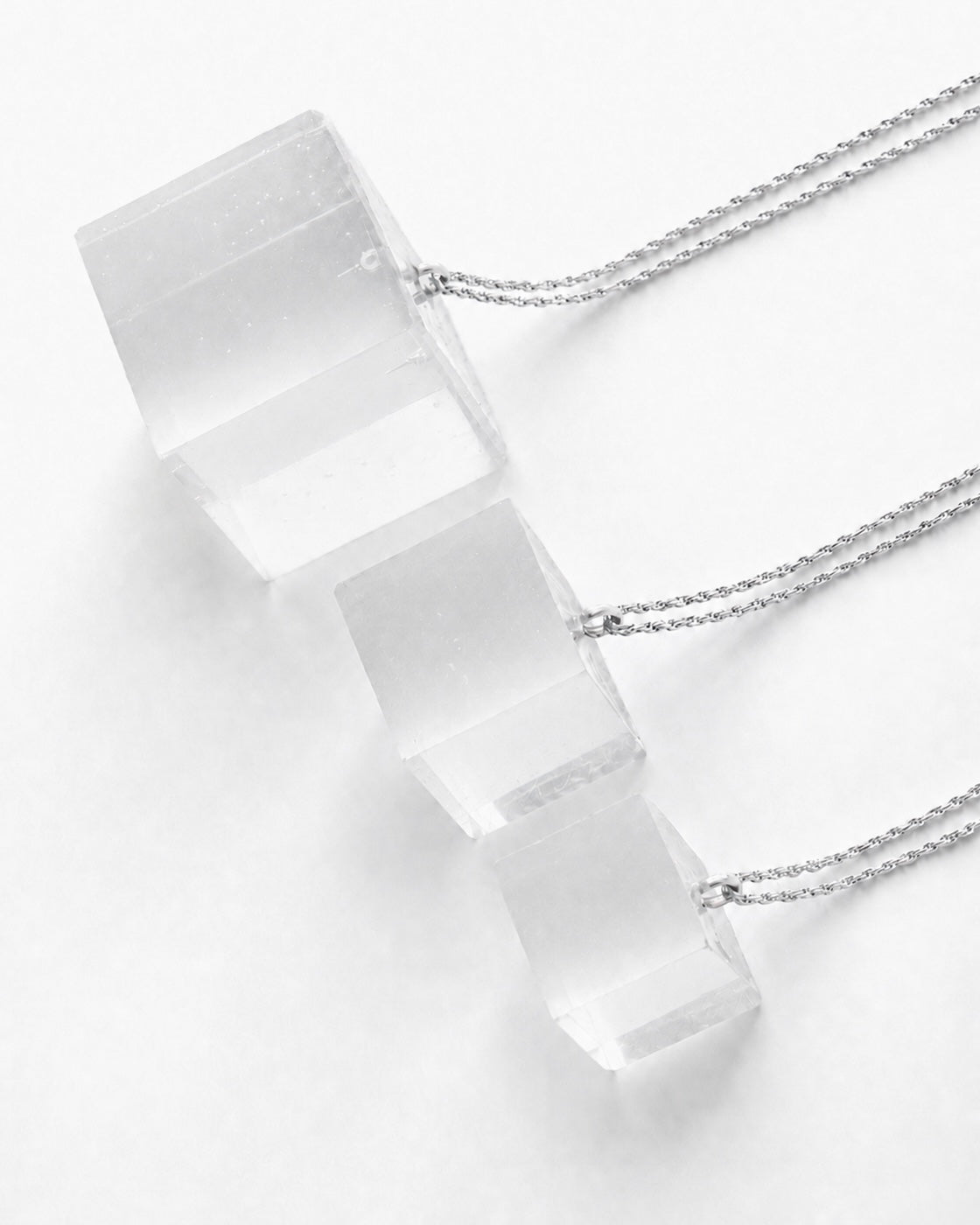 Cube Necklace - Clear