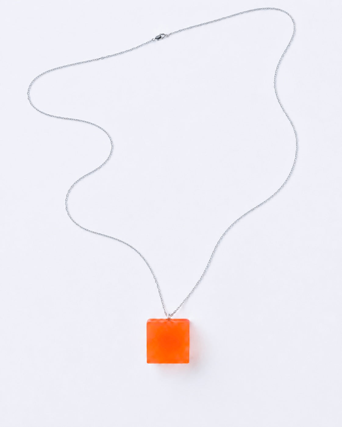 Cube Necklace - Orange