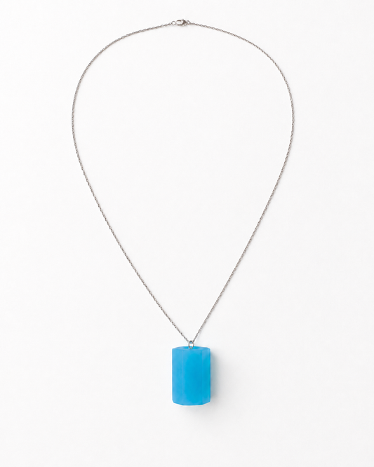 Polygon Necklace - Blue