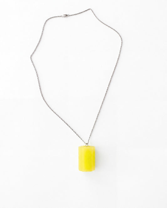 Polygon Necklace - Lemon Yellow