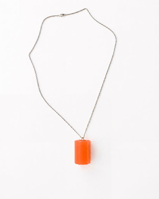 Polygon Necklace - Orange