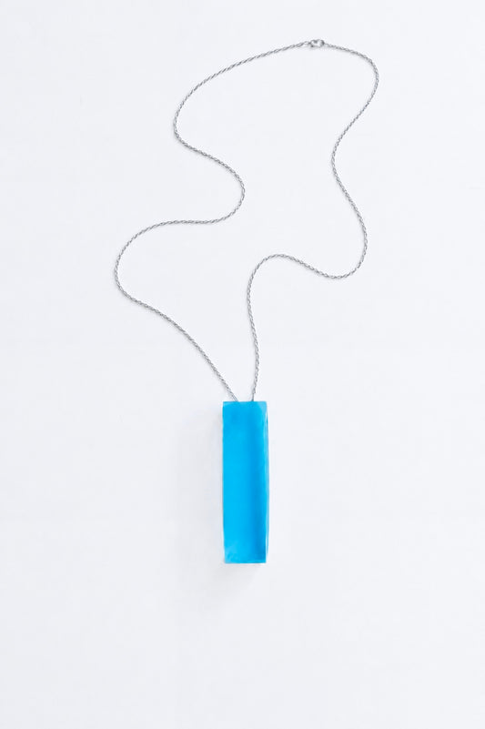 Rectangle Necklace – Blue