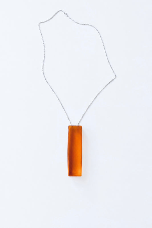 Rectangle Necklace – Brown