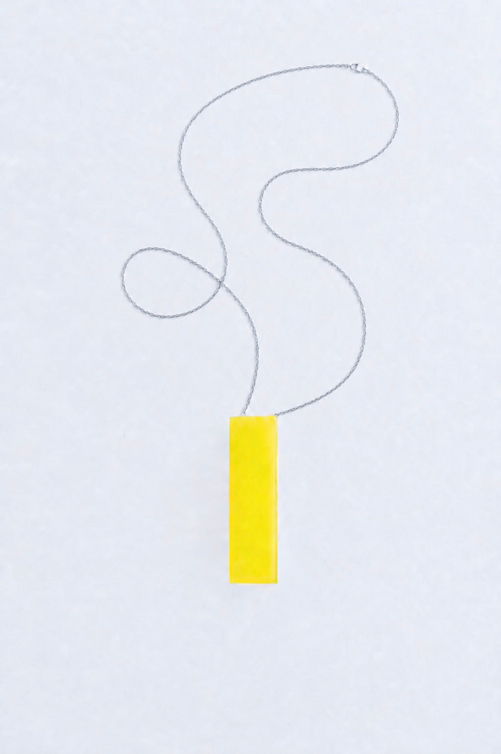 Rectangle Necklace – Lemon Yellow