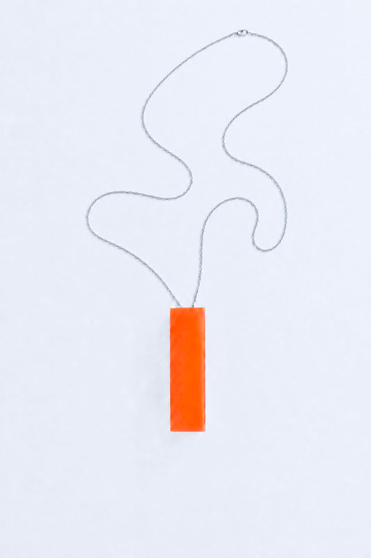 Rectangle Necklace – Orange